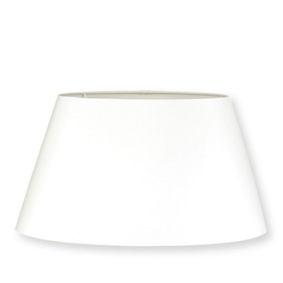 Oval Linen Lampshade by William Yeoward in Ivory