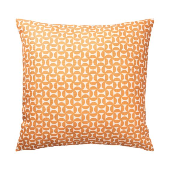 Forma Geometric Indoor Outdoor Cushion By Scion in Paprika Orange