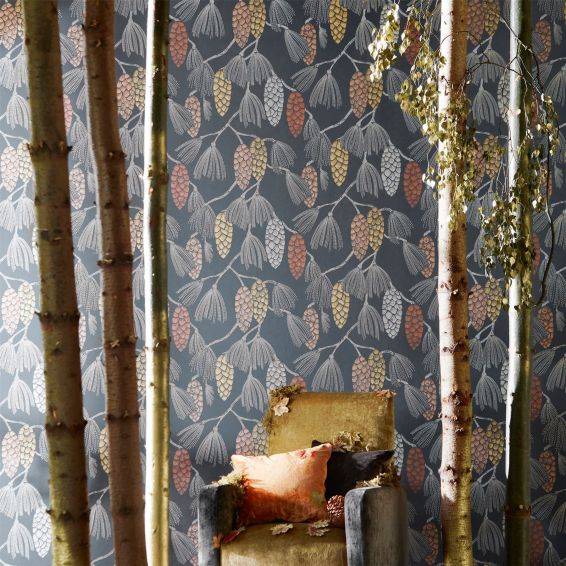 Epitome Wallpaper 111499 by Harlequin in Gold Sepia Red