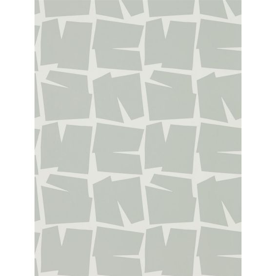 Moqui Geometric Wallpaper 111807 by Scion in Steel Grey