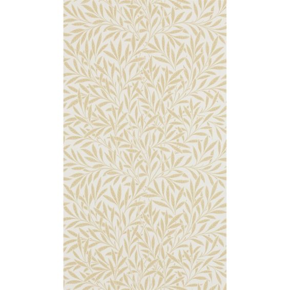 Willow Leaf Wallpaper 210385 by Morris & Co in Buff Brown