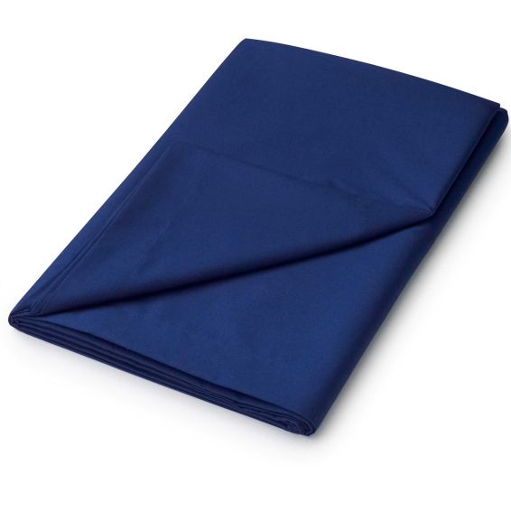 Plain Dye Flat Sheet by Helena Springfield in Navy Blue