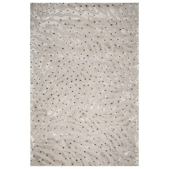 Amitta Marble Luxury Viscose rugs in Cloud Grey by Designer William Yeoward