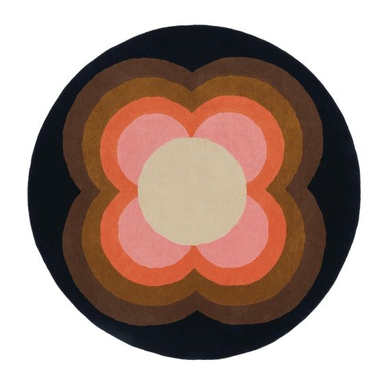 Sunflower Rugs 60005 in Pink by Orla Kiely