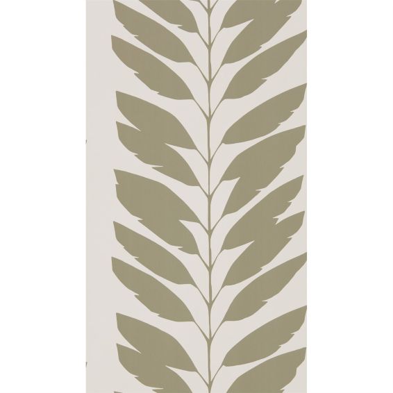 Malva Leaf Wallpaper 111311 by Scion in Hessian Beige