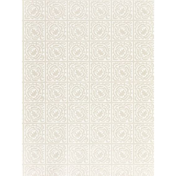 Pure Scroll Wallpaper 216545 by Morris & Co in White Clover