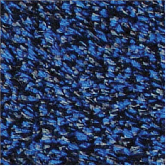 Multi Grip Washable Plain Doormat in Blue