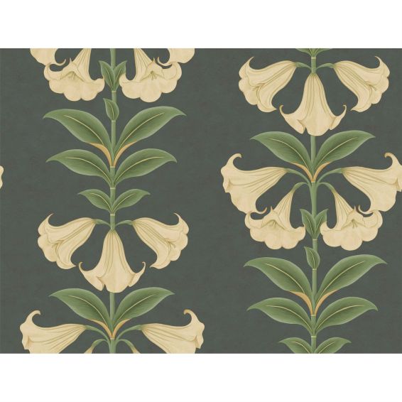 Angels Trumpet Wallpaper 117 3006 by Cole & Son in Charcoal Grey
