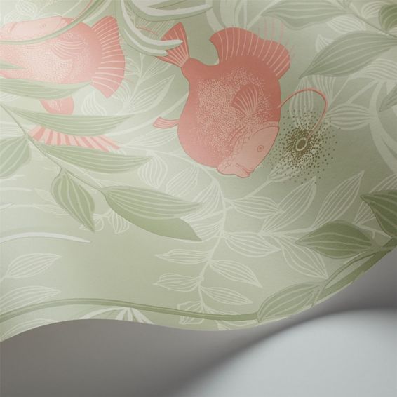 Nautilus Wallpaper 4020 by Cole & Son in Coral Olive