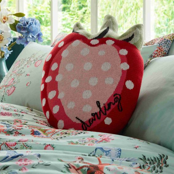 Strawberry Dreams Cushion by Cath Kidston in Pink