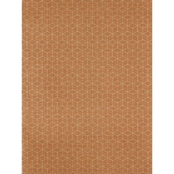 Vault Geometric Wallpaper 112090 by Harlequin in Rust Orange