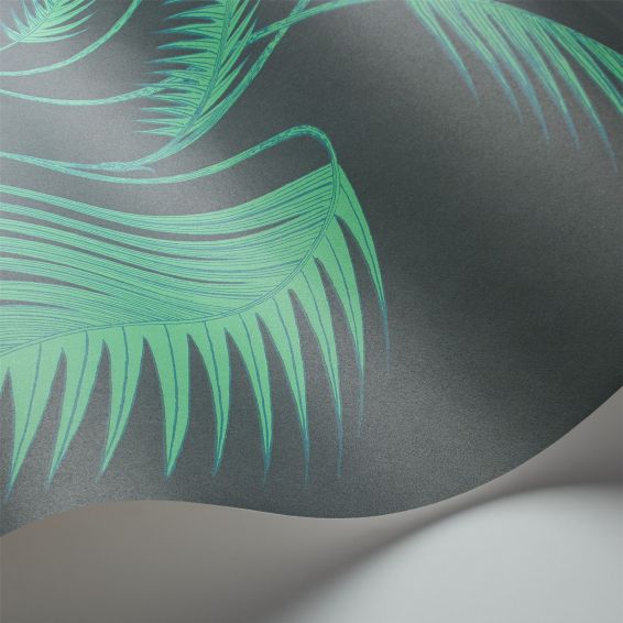 Palm Leaves Wallpaper 2007 by Cole & Son in Viridian Green