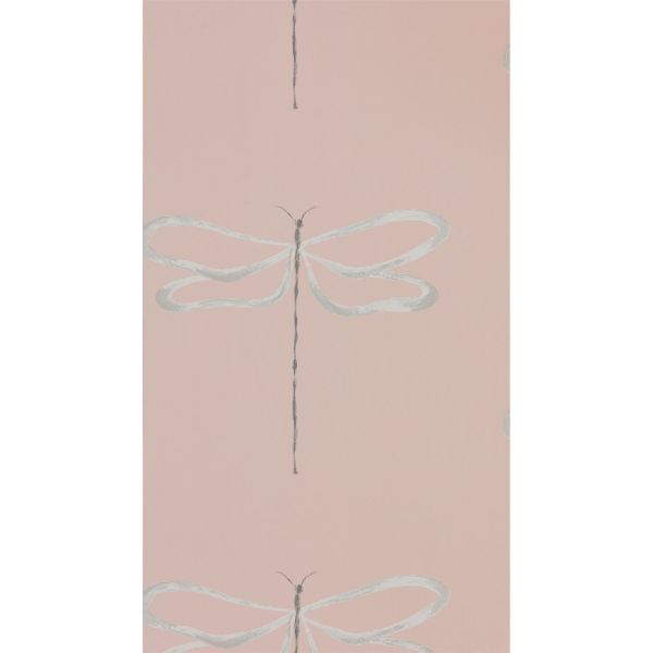 Dragonfly Wallpaper 111934 by Scion in Rose Pink