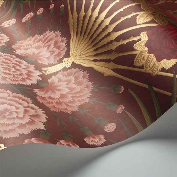 Flamenco Fan Wallpaper 14046 by Cole & Son in Rose Red