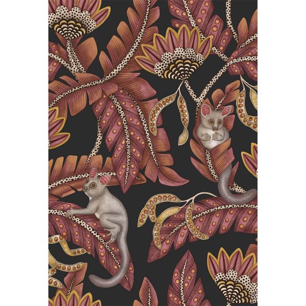 Bush Baby Wallpaper 119 7033 by Cole & Son in Crimson Red