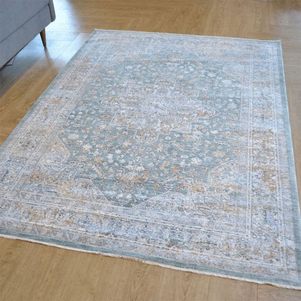Elegant Heirlooms ELH01 Traditional Persian Rugs by Nourison in Ivory Green