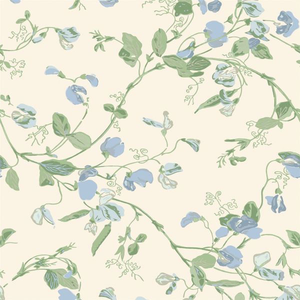 Sweet Pea Wallpaper 100 6031 by Cole & Son in Blue