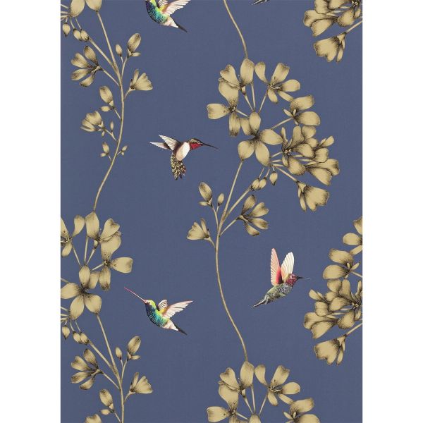 Amazilia Floral 111059 Wallpaper by Harlequin in Indigo Blue