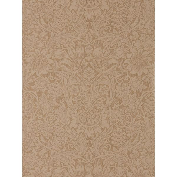Pure Sunflower Wallpaper 216046 by Morris & Co in Copper Russet