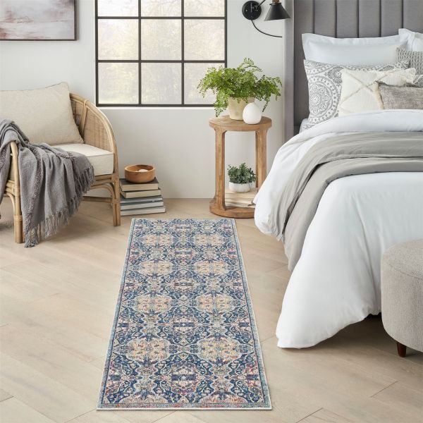 Ankara Global Hallway Runners ANR16 in Navy Multi
