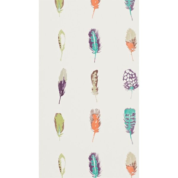 Limosa Wallpaper 111073 by Harlequin in Papaya Orange