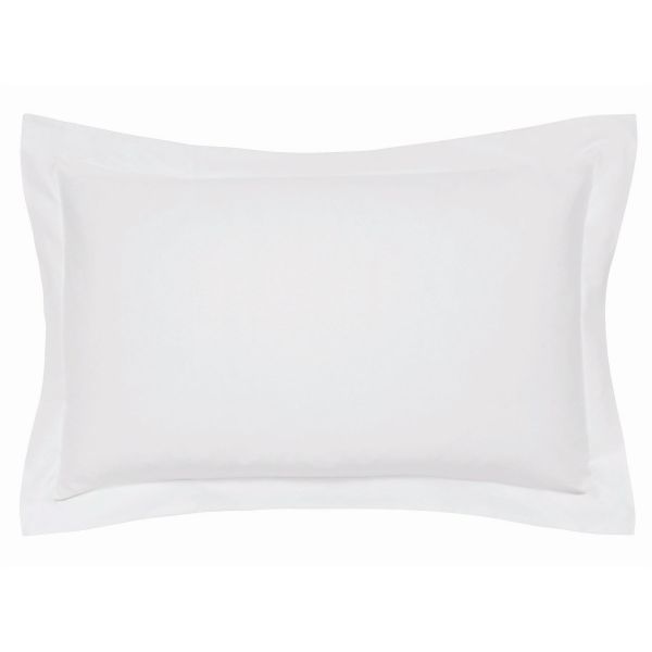 Plain Oxford Pillowcase By Bedeck of Belfast in Silver Grey