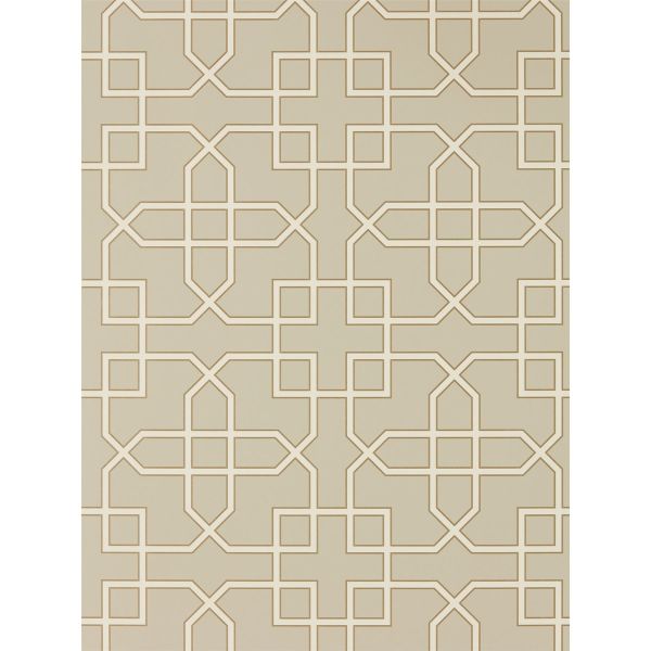 Hampton Trellis Wallpaper 216659 by Sanderson in Linen Beige