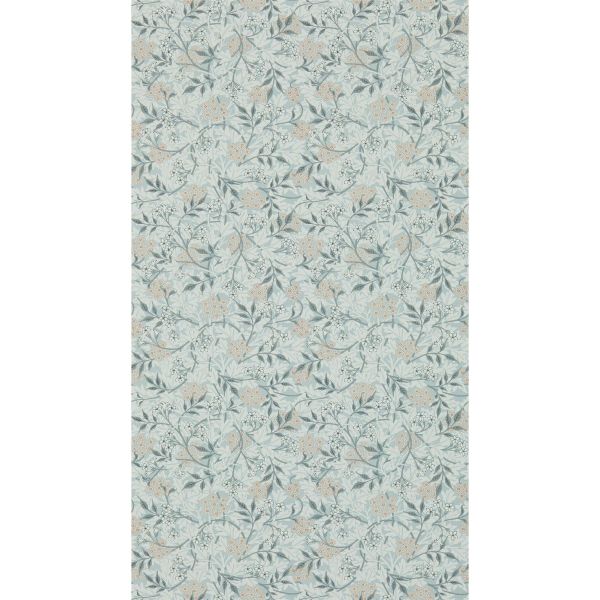 Jasmine Wallpaper 214726 by Morris & Co in Silver Charcoal Grey