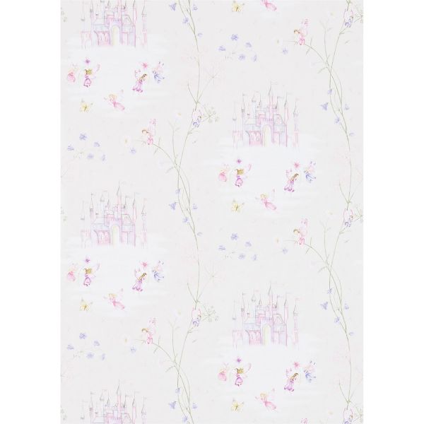 Fairy Castle Wallpaper 214047 by Sanderson in Vanilla White