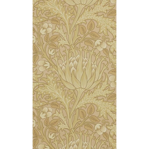 Artichoke Wallpaper 210354 by Morris & Co in Loam Beige