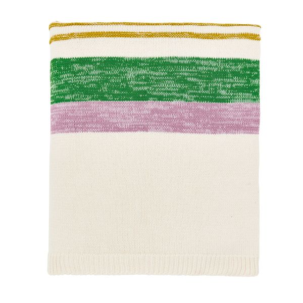 The Beeskeeper Cottage Knitted Throw by Joules in Multi