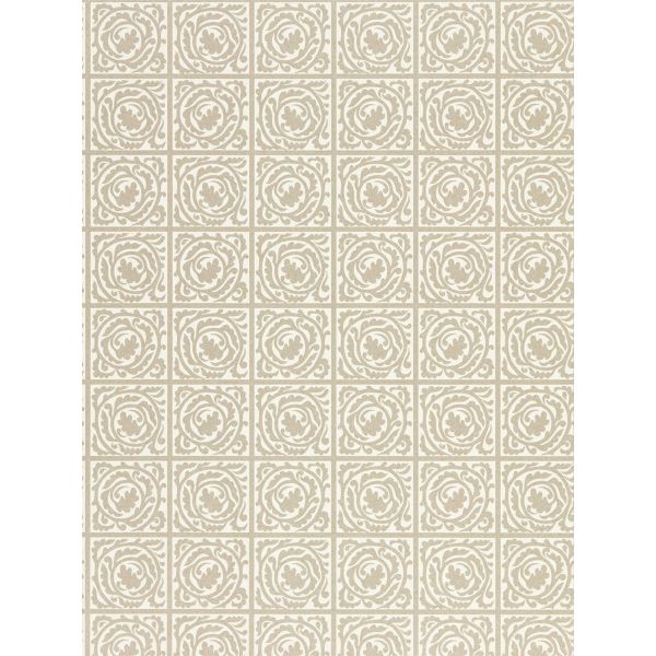 Pure Scroll Wallpaper 216546 by Morris & Co in Gilver
