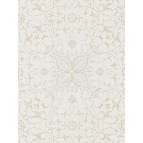 Pure Net Ceiling Wallpaper 216038 by Morris & Co in Cream Eggshell