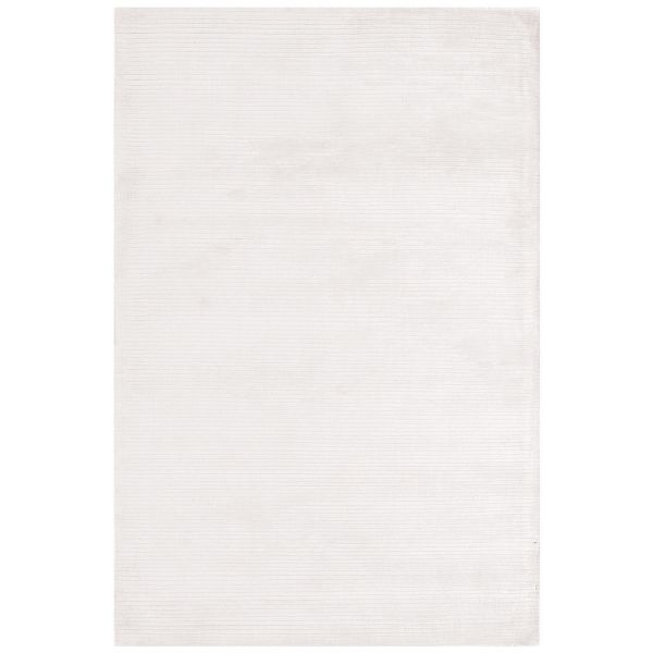Bellagio Modern Plain Viscose Rugs in White