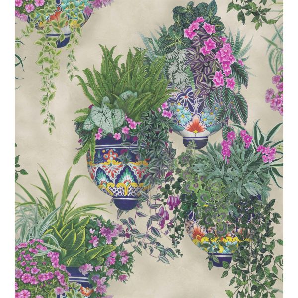 Talavera Wallpaper 9027 by Cole & Son in Magenta Pink