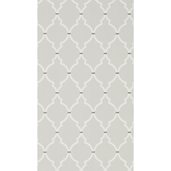 Empire Trellis Wallpaper 216335 by Sanderson in Silver Calico