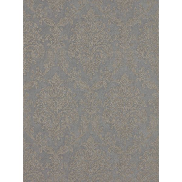 Riverside Damask Wallpaper 216290 by Sanderson in Mole Copper Brown