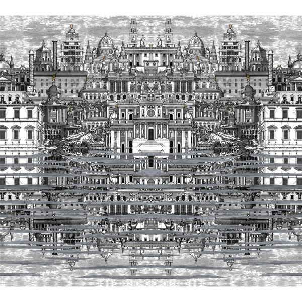 Riflesso Wallpaper 20040 by Cole & Son in Black White