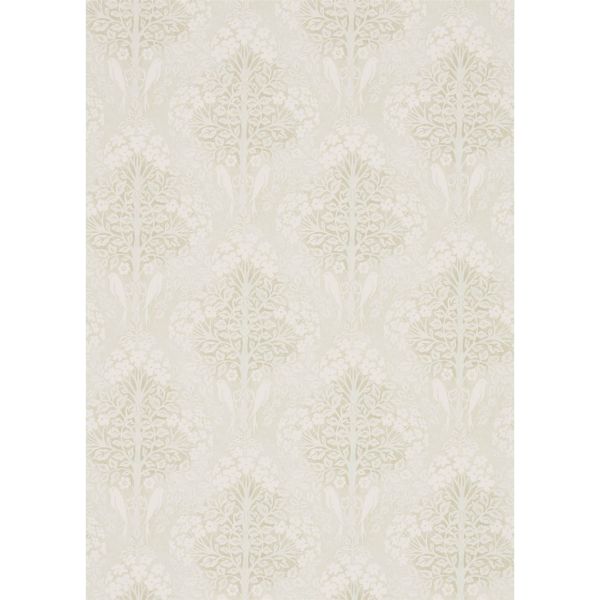 Lerena Wallpaper 216397 by Sanderson in Ivory White