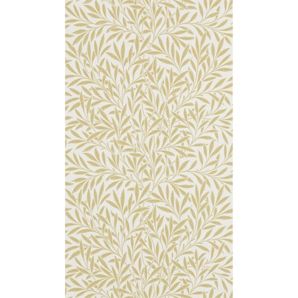 Willow Leaf Wallpaper 210384 by Morris & Co in Camomile Yellow
