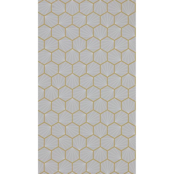 Aikyo Geometric Wallpaper 111922 by Scion in Hemp Brown