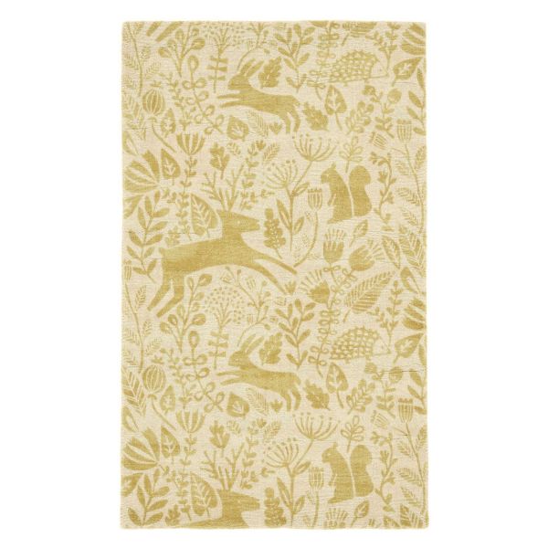 Kelda Woodland Rugs by Scion in 023506 Honey Yellow