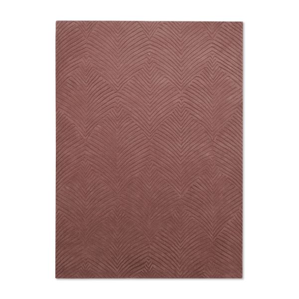 Folia Carved Wool Rugs 38902 by Wedgwood in Mink Brown