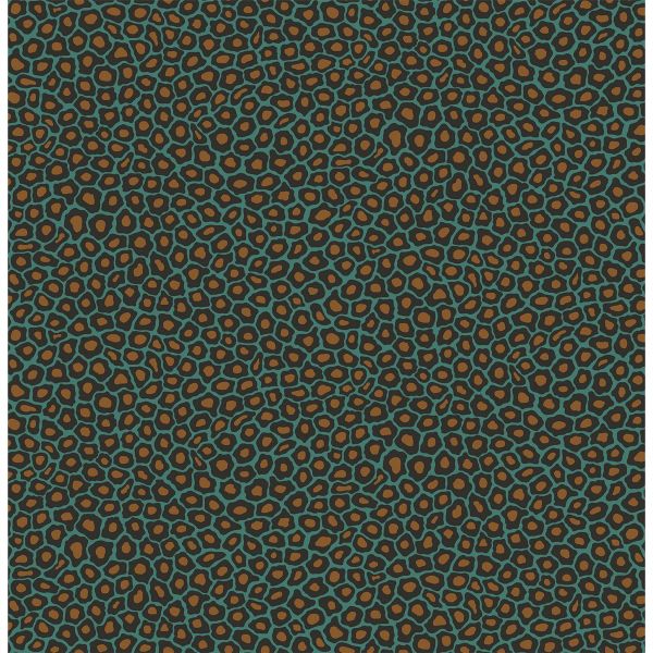 Senzo Spot Wallpaper 6033 by Cole & Son in Teal Green