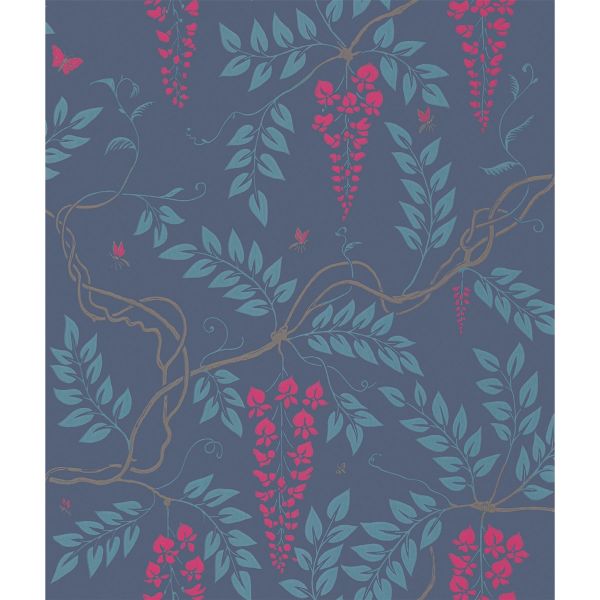 Egerton Wallpaper 100 9042 by Cole & Son in Indigo Blue