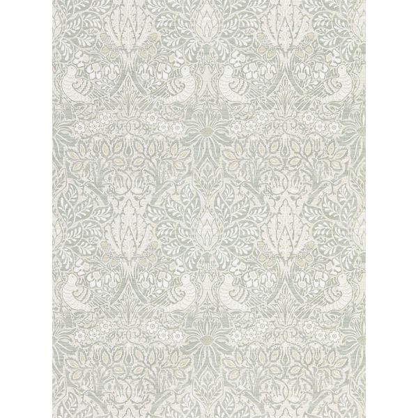 Pure Dove and Rose Wallpaper 216522 by Morris & Co in Grey Blue