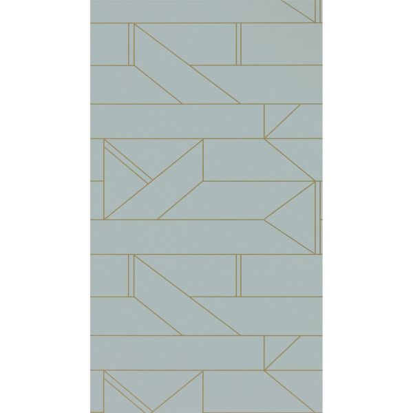 Barbican Geometric Wallpaper 112016 by Scion in Fossil grey