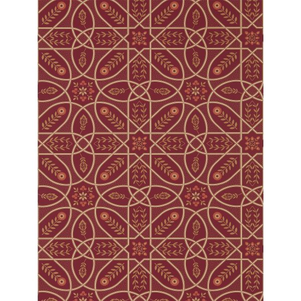 Brophy Trellis Wallpaper 216701 by Morris & Co in Russet Gold