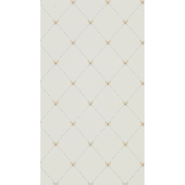 Nectar Wallpaper 216357 by Sanderson in Copper Denim blue