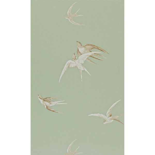 Swallows Wallpaper 102 by Sanderson in Pebble Beige
